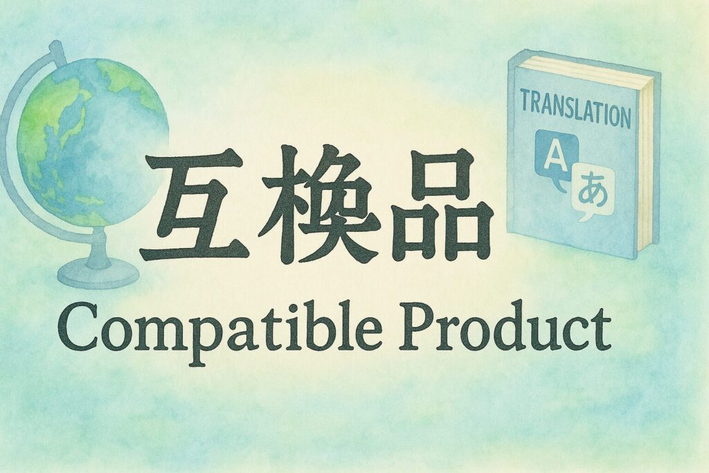 互換品を英語で表現する方法