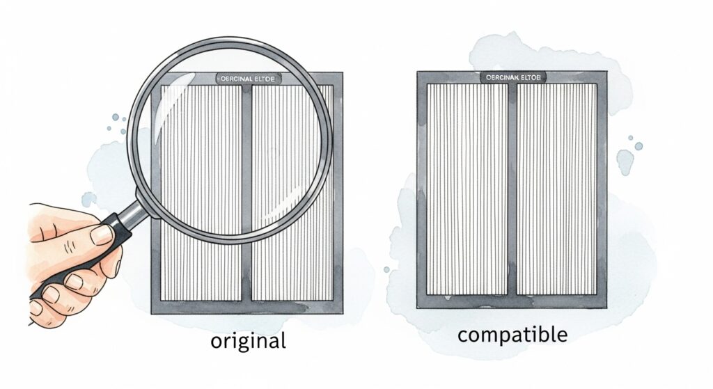 実際どう違う？純正フィルターと互換品を比べてみた