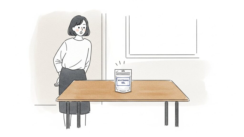 ホワイトニングジェルを冷蔵庫に入れ忘れた時の影響