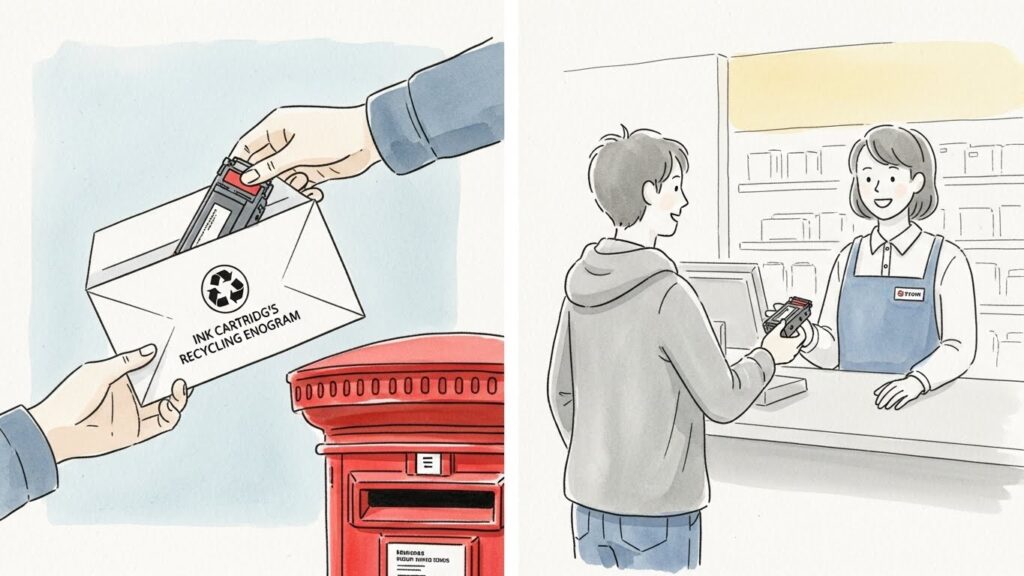互換インクカートリッジの正しい捨て方と回収の基本