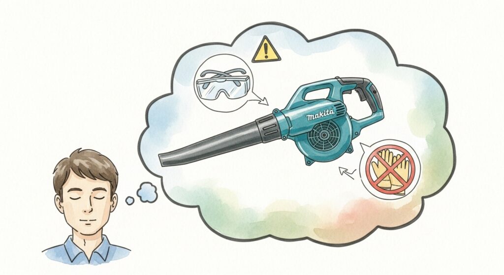 マキタのブロワーでの吸引のやり方は？掃除機化する手順と注意点