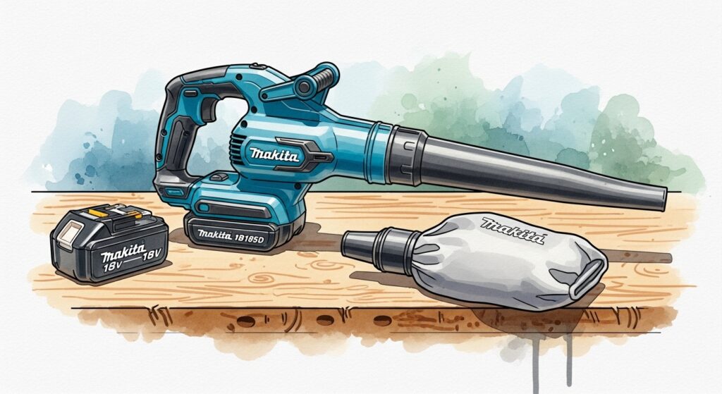 マキタのブロワーでの吸引のやり方と基本的な設定