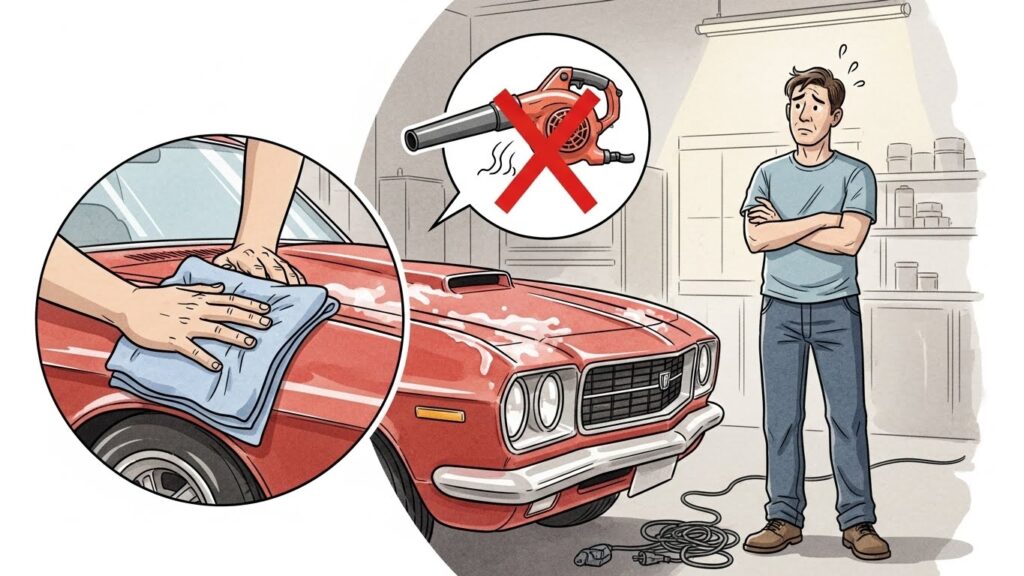 洗車にブロワーはいらないと言われる本当の理由と注意点