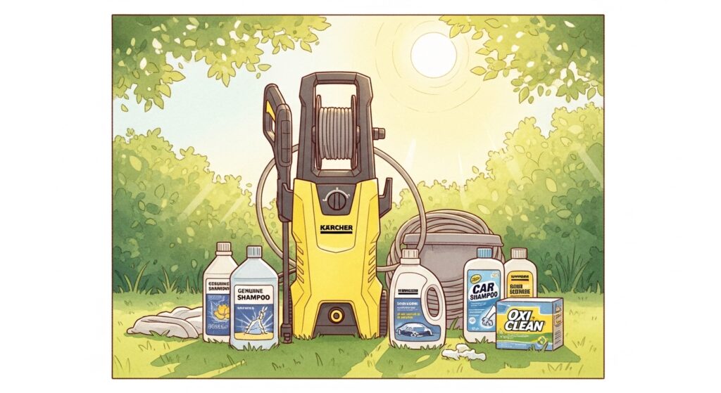 ケルヒャー洗剤の代用品を安全に使うコツ！故障を防ぐ最強の裏技