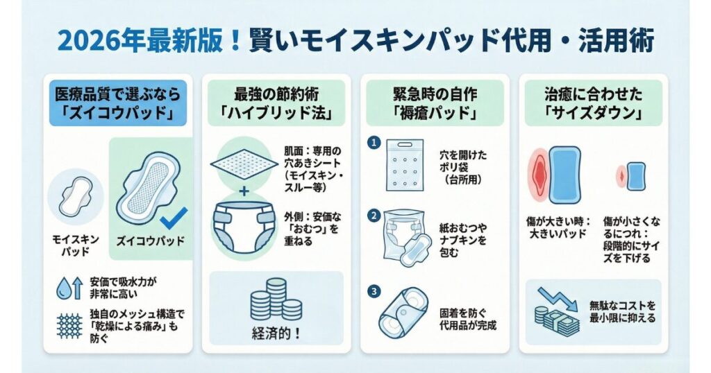 2026年最新！賢いモイスキンパッドの代用品活用術