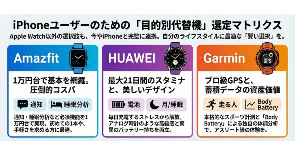 コスパ最強！おすすめのApple Watch互換品ブランド