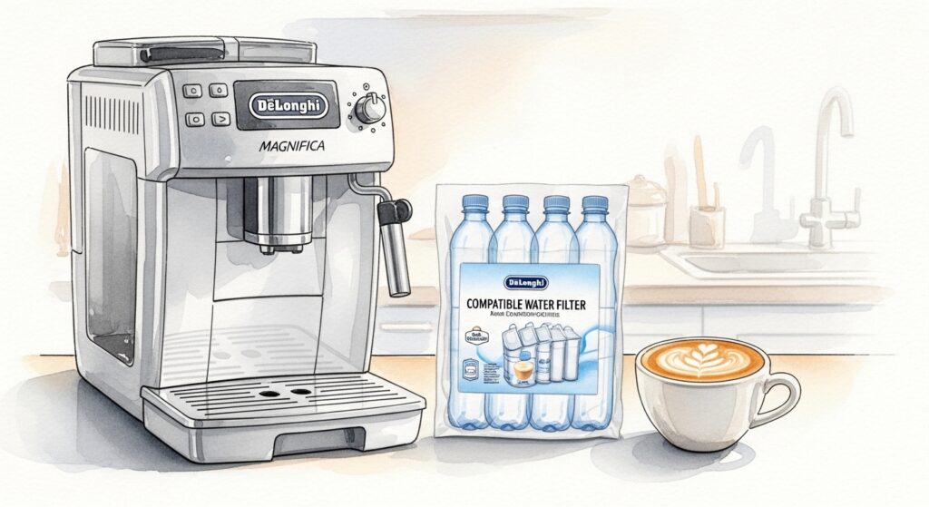 デロンギのウォーターフィルターの互換品で維持費を賢く抑えるコツ