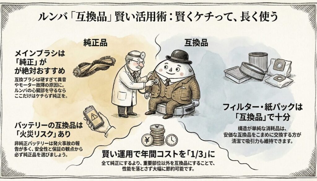 ルンバのブラシの互換品おすすめ活用術