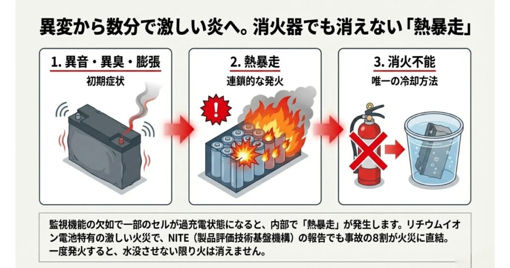 安い互換品に潜む発火や事故の危険
