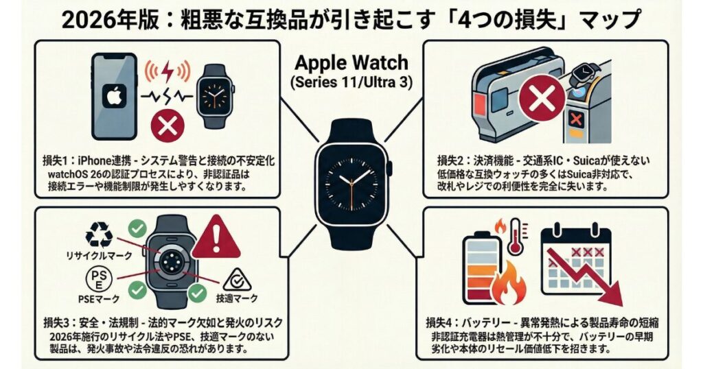 後悔しない！Apple Watch互換品選びの落とし穴