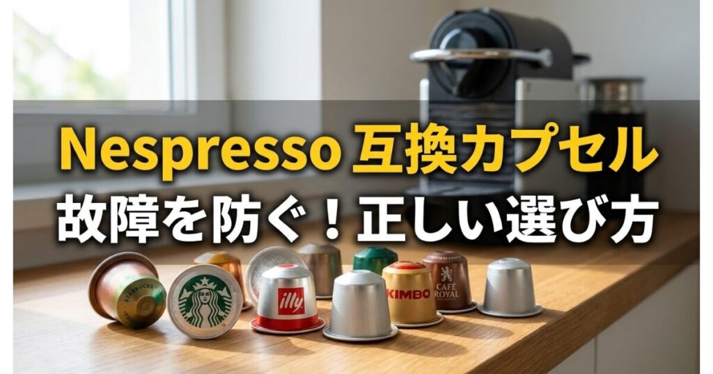 【1杯40円から】ネスプレッソ互換カプセルのおすすめと故障対策
