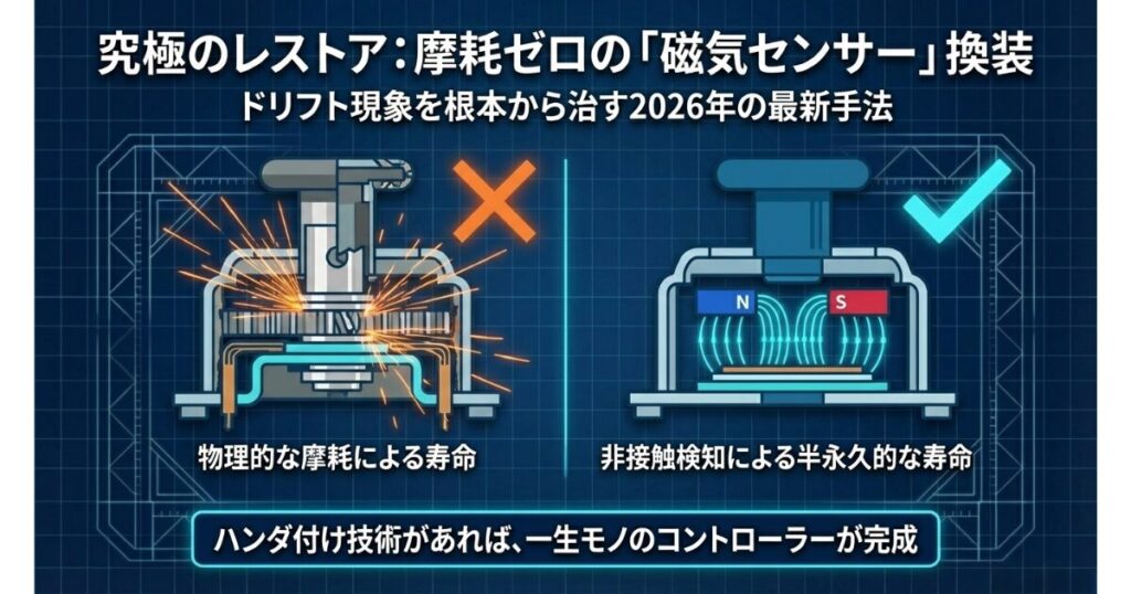 スティックのドリフト修理改造