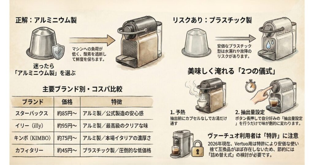 ネスプレッソのおすすめ互換品カプセル