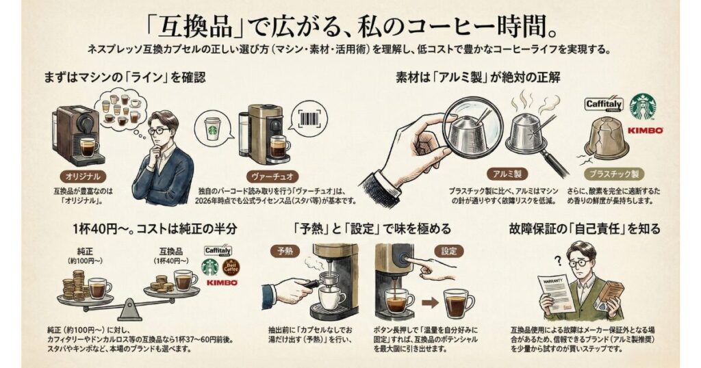 ネスプレッソ互換品カプセルの基礎知識