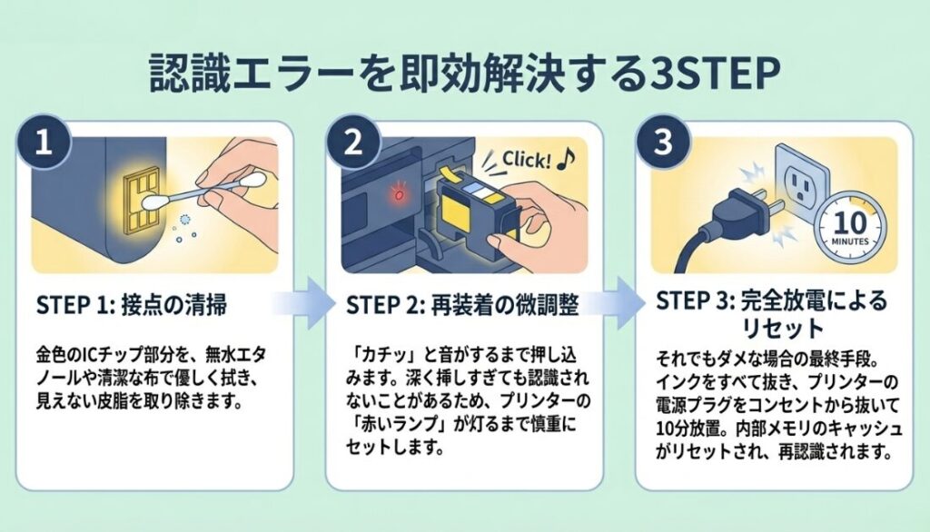 認識しない時の原因と対処法